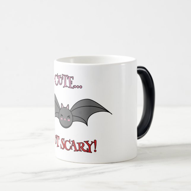 Caneca Mágica Bat Bonito mas Assustador (Frente Esquerda)