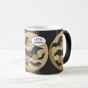 Caneca Mágica Bats com festa na lua cheia
