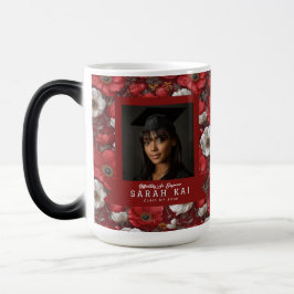 Caneca Mágica Beautiful Anemones Floral Congrat Graduate