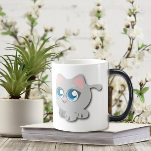 Caneca Mágica Bebê Blue Eyed Round Kitten