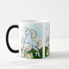 Caneca Mágica Bebendo de Canário de Unicorn e Fairy