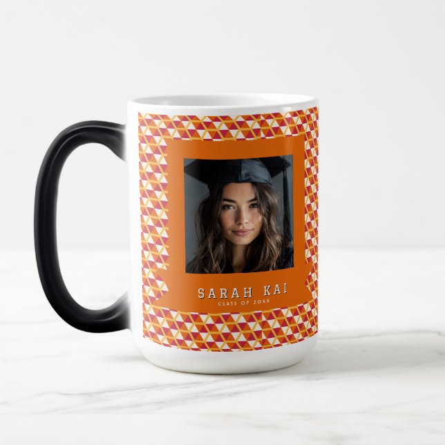 Caneca Mágica Bela Estampa Hexagonal de Formatura (Esquerda)