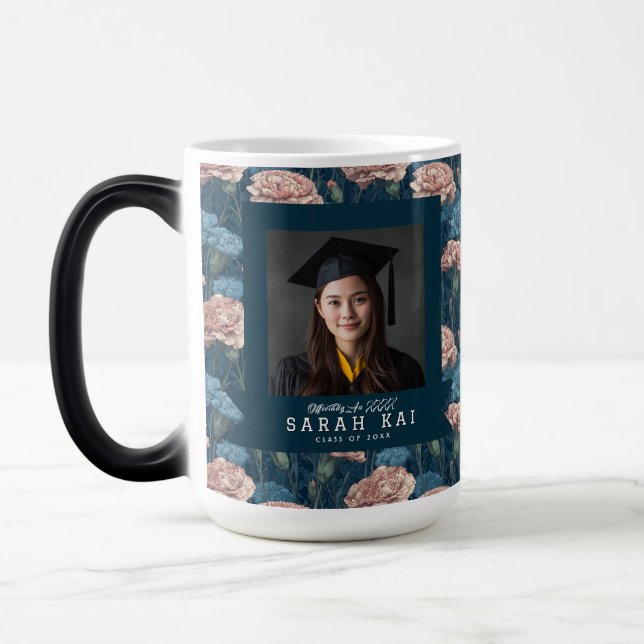 Caneca Mágica Bela Flor de Cravo Enfermeira Certificada (Esquerda)