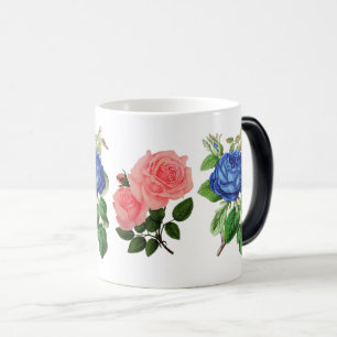 Caneca Mágica Beleza de Rosa Brilhante Colorida
