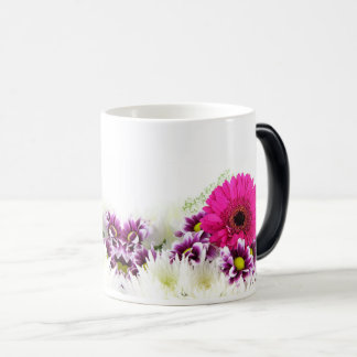 Caneca Mágica Beleza Floral: Abstrato de Arte de Lavagem por Aqu