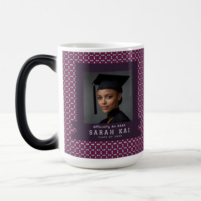 Caneca Mágica Belo Quadrado Impresso Phd Grad (Esquerda)