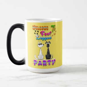 Caneca Mágica Bem-Vindo A Quatro Festas De Perna