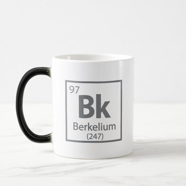 Caneca Mágica Berkelium - Mesa periódica da ciência de Berkeley (Esquerda)