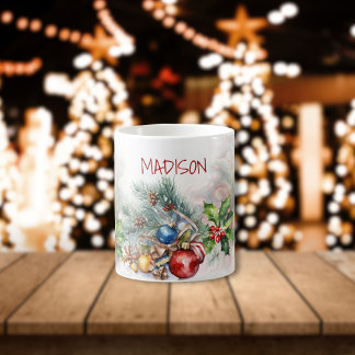 Caneca Mágica Berries de Natal Personalizados e Fosco Wreath