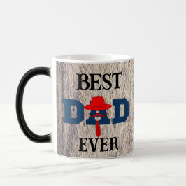 Caneca Mágica Best dad ever cute photo