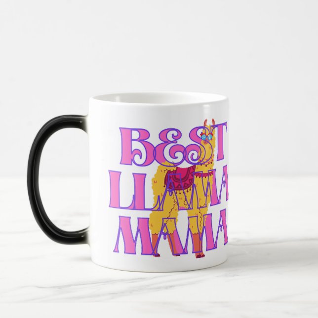Caneca Mágica Best Llama Mama ever (Esquerda)