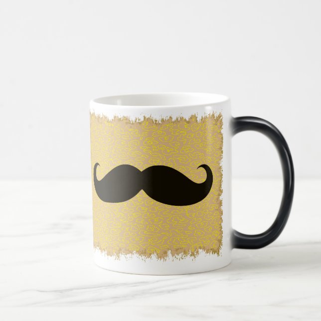 Caneca Mágica Bigode preto engraçado (Direita)