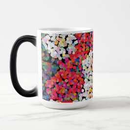Caneca Mágica Blogues Florais de Cristal Vermelho
