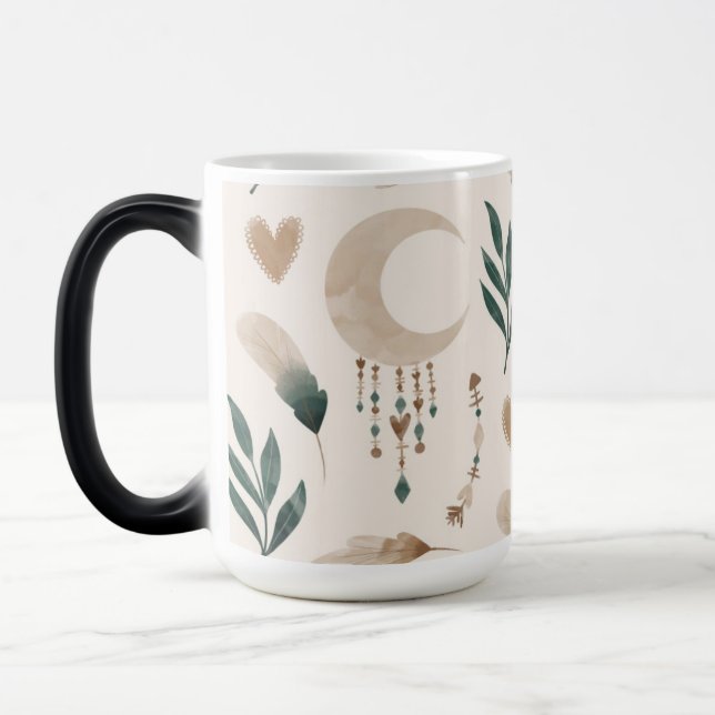 Caneca Mágica Boho Patterned Morphing 15 oz (Esquerda)