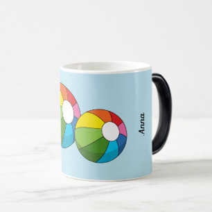 Caneca Mágica Bola Colorida de Praia Adicione seu nome