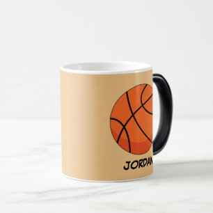 Caneca Mágica Bola de Basquete de Cartoon Adicionar nome
