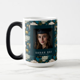Caneca Mágica Boldas Peônias Flor Presente de Formatura