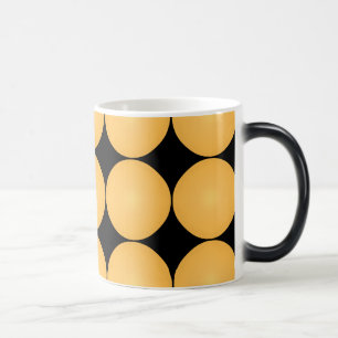 Caneca Mágica Bolinhas Amarelo Na moda moderno
