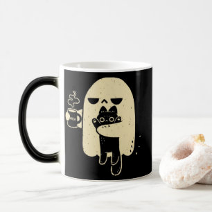 Caneca Mágica Bolinho Fantasma de Café - Presente Dia de as Brux