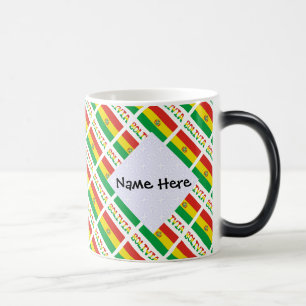 Caneca Mágica Bolívia Bandeira Boliviana Personalizada em Mosaic