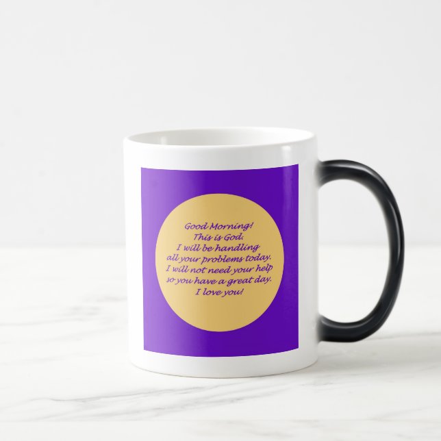 Caneca Mágica Bom dia do deus (Direita)