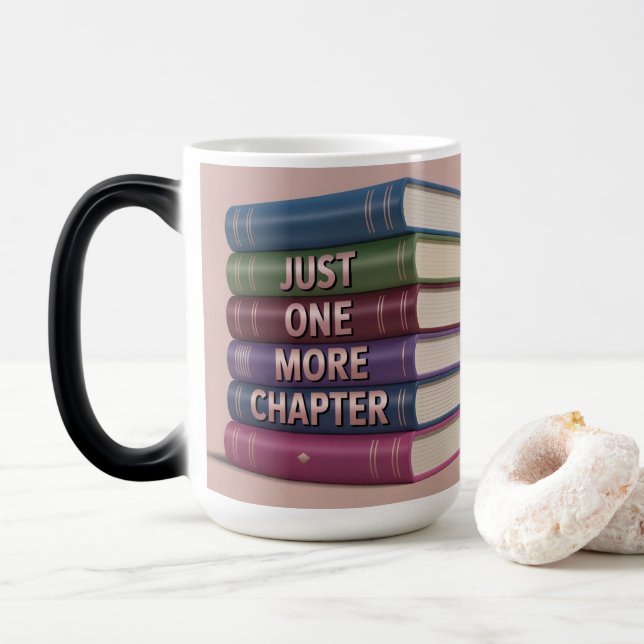 Caneca Mágica Book Lover Morphing Mug (Com Donut)
