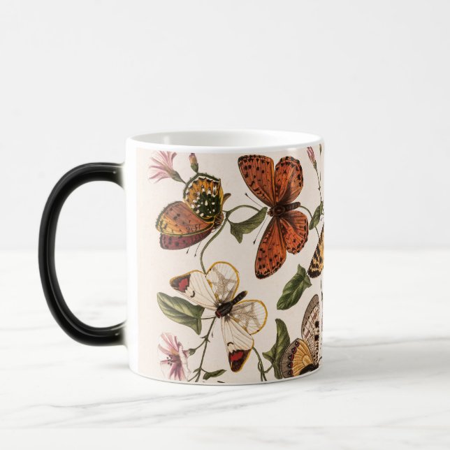 Caneca Mágica Borboleta e Mama de Vintage (Esquerda)