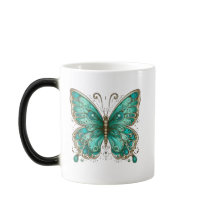 Borboleta Elegante Turquesa Morphing