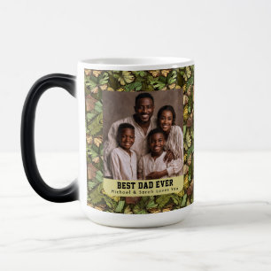 Caneca Mágica Borboleta Romântica Camuflagem Flor Step Pai Nasc