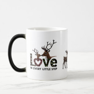 Caneca Mágica Botinha Tecida de Rena Mágica "Amor em Cada Pequen