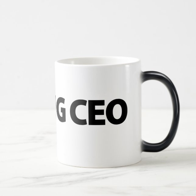 Caneca Mágica Branco de aspiração do CEO (Direita)