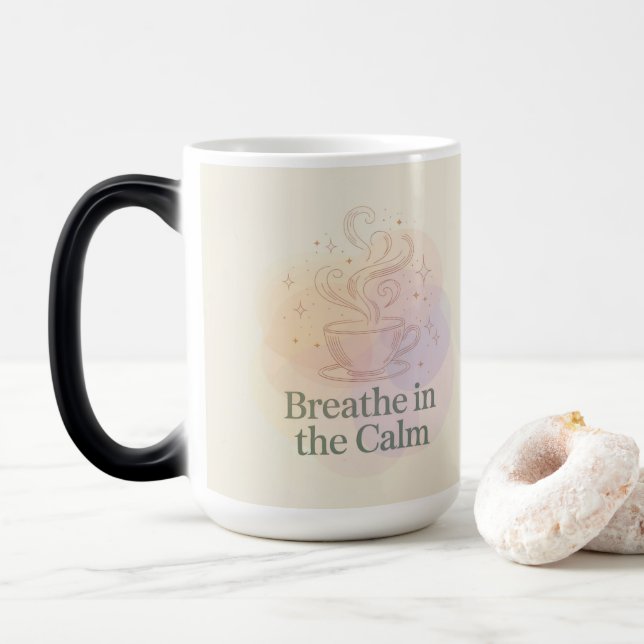 Caneca Mágica Breathe In The Calm Morphing Mug (Com Donut)