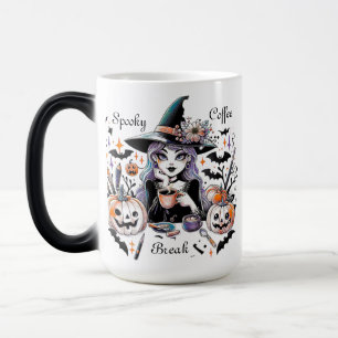 Caneca Mágica Bruxa de Halloween de Café Spooky