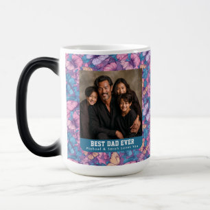 Caneca Mágica Buquê de Camuflagem de Borboleta Única para o Dia