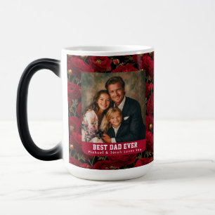 Caneca Mágica Buquê de Ranunculus Costeiro Pai Foto Cerâmica