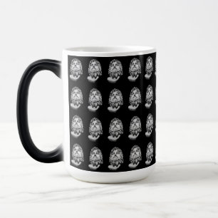 Caneca Mágica Busto de mármore greco-romano clássico preto e bra