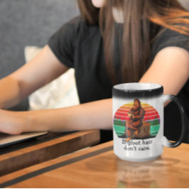 Caneca Mágica Cabelo de Pé Grande Não Liga Sasquatch Engraçado 1