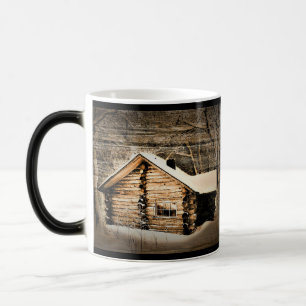 Caneca Mágica Cabina Rústica Na Natureza Selvagem