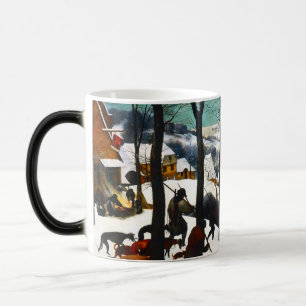 Caneca Mágica Caçadores na Paisagem da Neve Pieter Bruegel