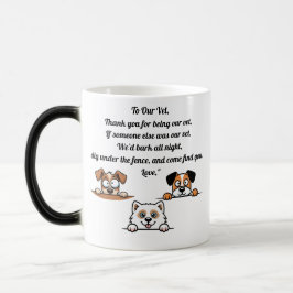 Caneca Mágica Cachorro Engraçado Cachorro - Presente para Vet ou