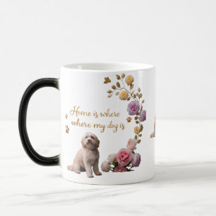 Caneca Mágica Cachorro Floral Mãe Mug - Maçã Mágica Morfa