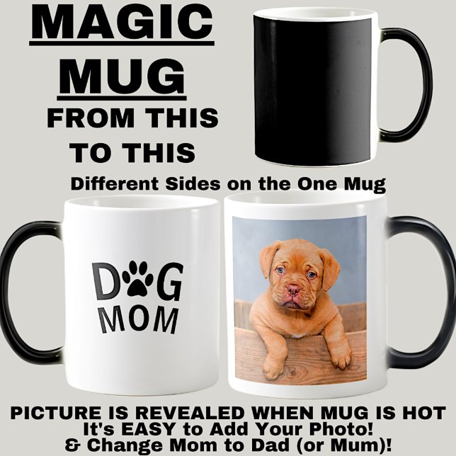 Caneca Mágica Cachorro Mãe ou Pai - Adicione sua foto de cão - M (Criador carregado)