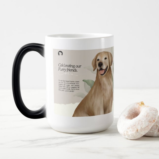 Caneca Mágica cães (Com Donut)