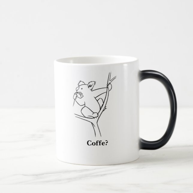 Caneca Mágica Café do amor dos Koalas (Direita)