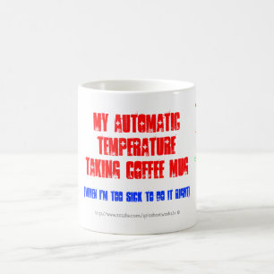 Caneca Mágica café do temp de Ur do Divertimento-auto-termômet