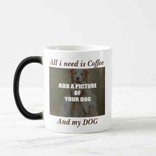 Caneca Mágica Café e meu Travesseiro decorativo de Cachorro