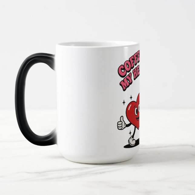 Caneca Mágica Café Faz Meu Coração Sorrir (Esquerda)