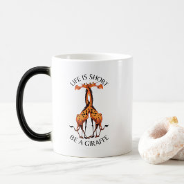 Caneca Mágica Café Mug Life Short Giraffe Design