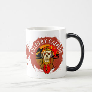 Caneca Mágica Café Zombie Caffeína Veterano Morto Não-Morto