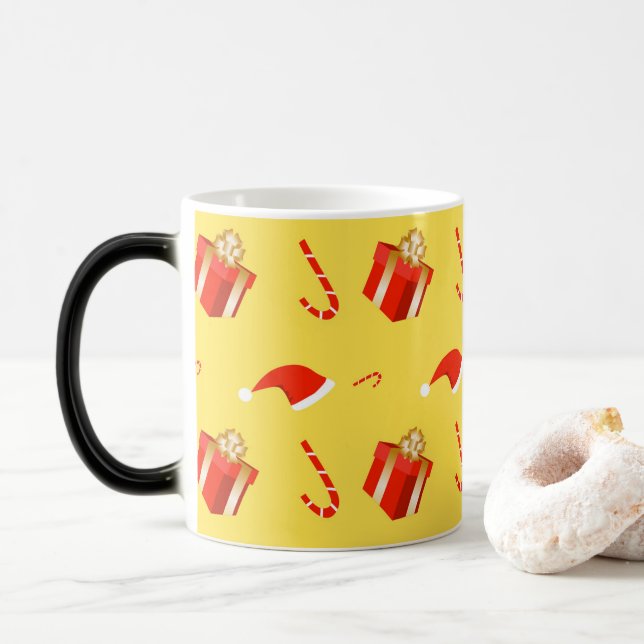 Caneca Mágica Caixa de presentes de Natal Cana de chocolate (Com Donut)